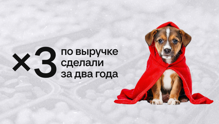 ×3 по выручке за два года